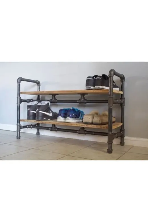 Blbndesign RafNo534 Dekoratif Borudan Ayakkabılık 125 Cm