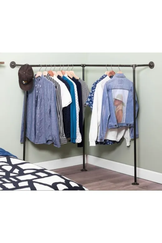 Blbndesign TYC00592138205 Dekoratif Borudan Askılık 125 Cm