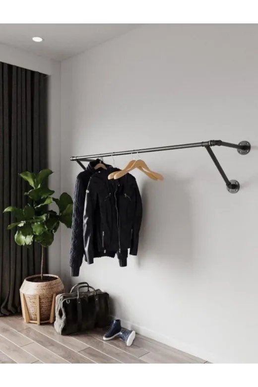 Blbndesign TYC00615622244 Dekoratif Borudan Askılık 250 Cm