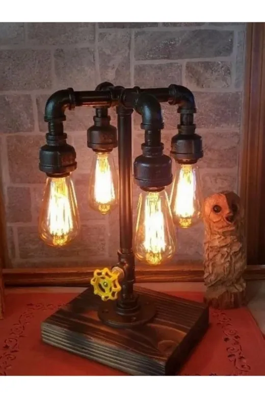 Blbndesign Ürün No:662 Dekoratif Masaüstü Aydınlatma Lambader