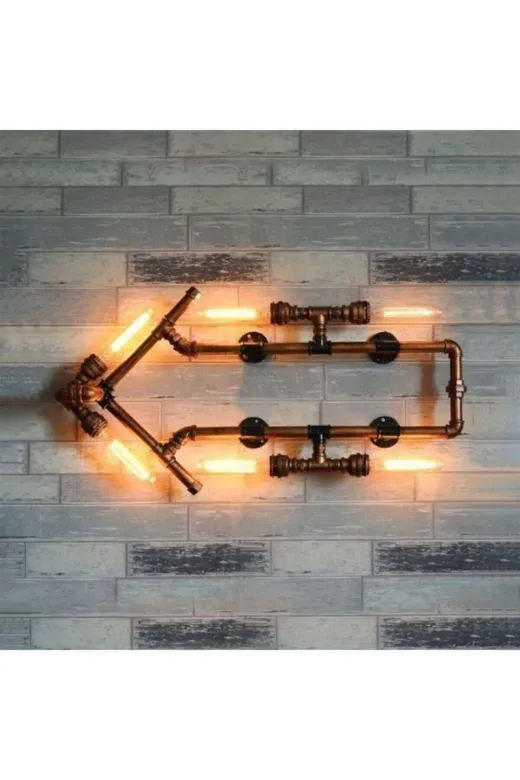 Blbndesign Ürün No:755 Dekoratif Duvara Aydınlatma Boru Lambader