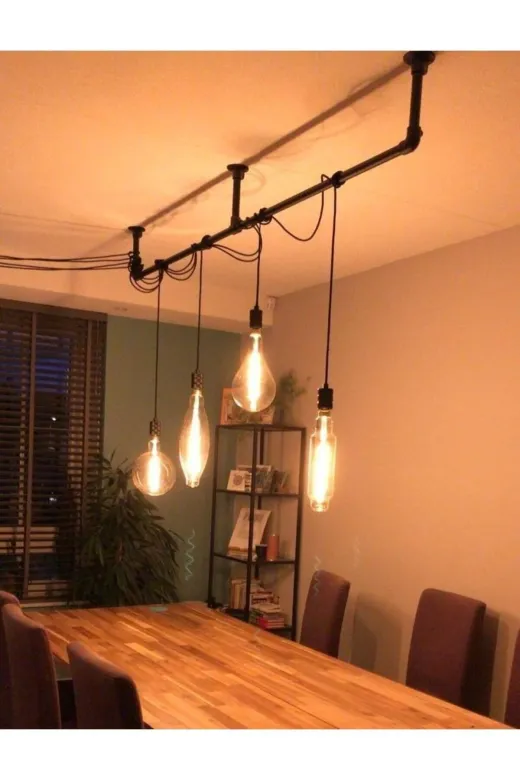 Blbndesign ÜrünNo924 Dekoratif Borudan Aydınlatma Lambader
