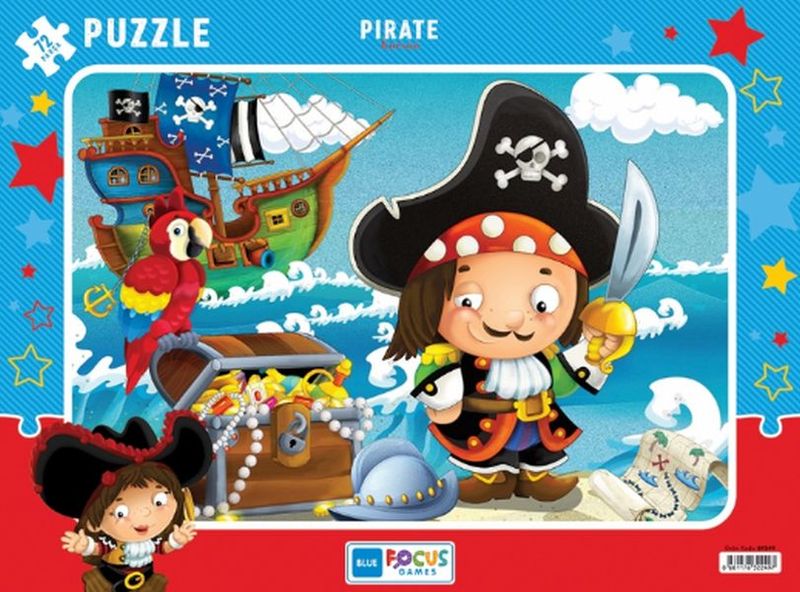 Blue Fus Pirate (Korsan) - Puzzle 72 Parça