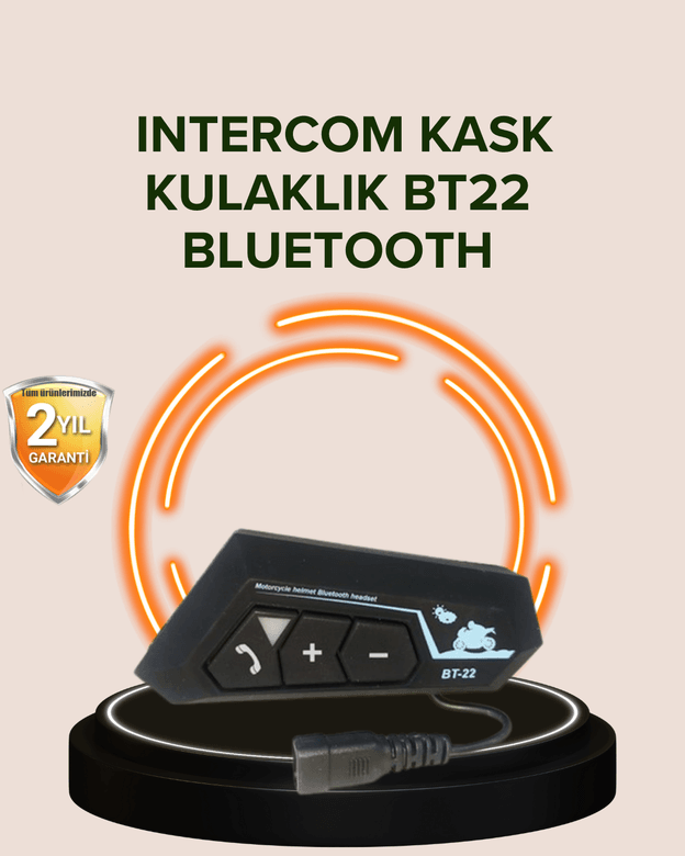 Bluetooth 5.0 Motosiklet Kask Kulaklık Eller Serbest ve Müzik Özellikli