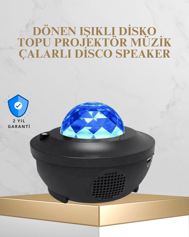 Bluetooth &amp; USB Müzik Çalar Gece Lambası – 50 m² Kapsama, Uzaktan Kumanda
