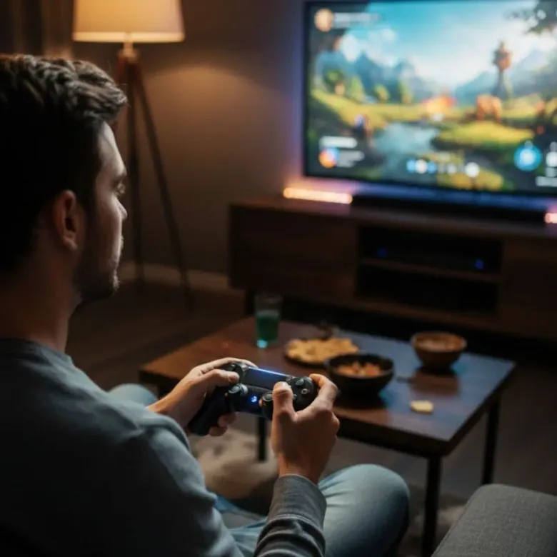 Bluetooth Kablosuz Gamepad – Ergonomik Tutuş, Hassas Analog Joystick, PC &amp;amp; Mobil Uyumlu Oyun Kolu (4745)