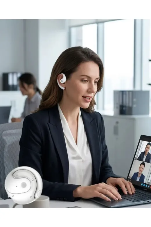 Bluetooth Kulaklık Çift krofonlu Uzun Kullanım Süreli ve Hızlı Şarj Özellikli