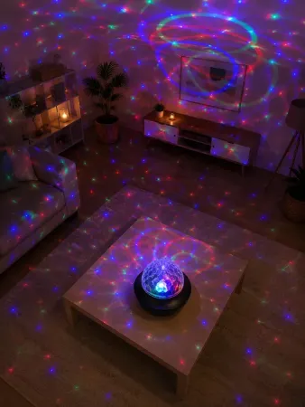 Bluetooth Müzikli Disko Lambası Usb Ve Tf Kart Uyumlu