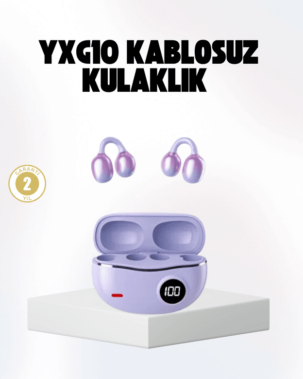 Bluetooth YXG10 Kulak Arkası Tasarım Cilt Dostu Silikon Hafif Yapı