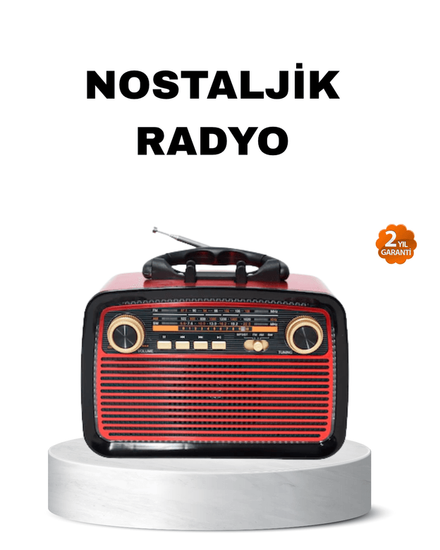 Bluetooth’lu LED Işıklı Nostaljik Müzik Kutusu – Ahşap Dokulu, Vintage Tasarım ve Yüksek Ses Kalitesi