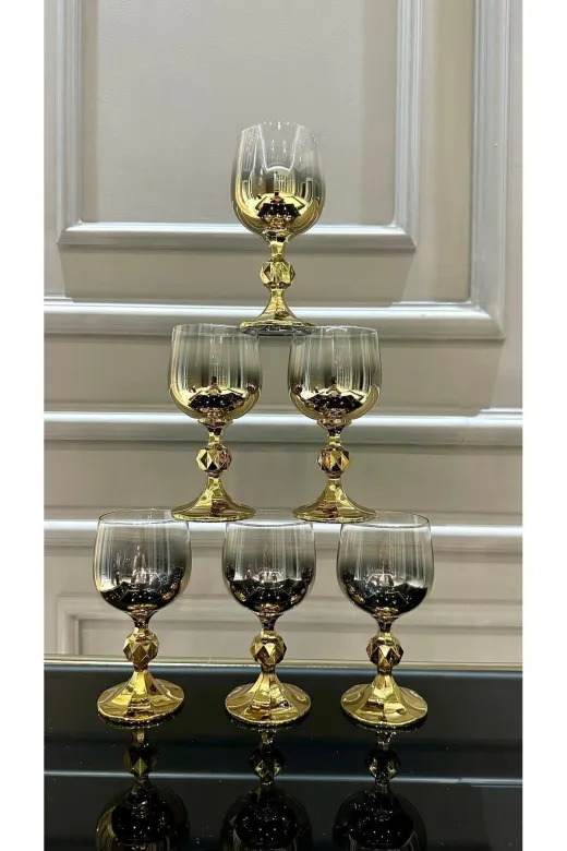 Bohemia bhm150titan Crystalıte Gold Kahve Yanı Su Bardağı 150 Cc