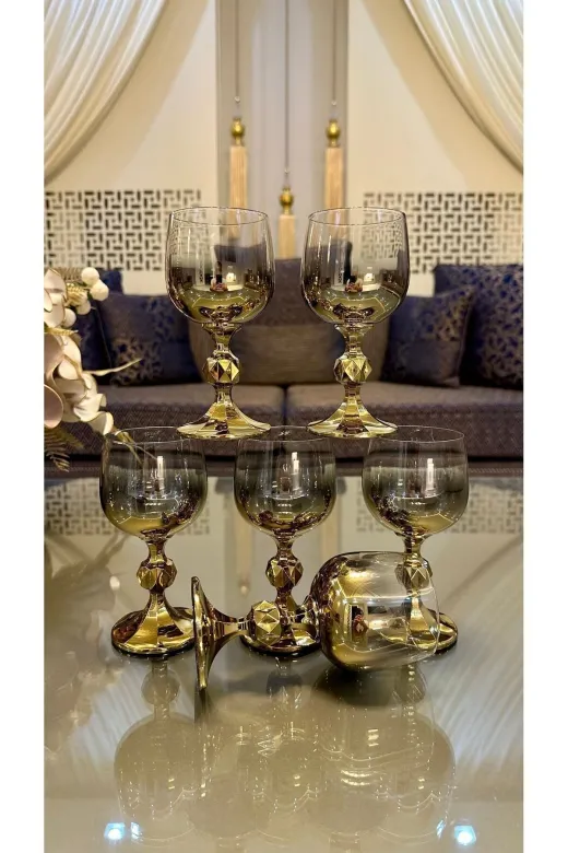 Bohemia bhm150titan Crystalıte Gold Kahve Yanı Su Bardağı 150 Cc