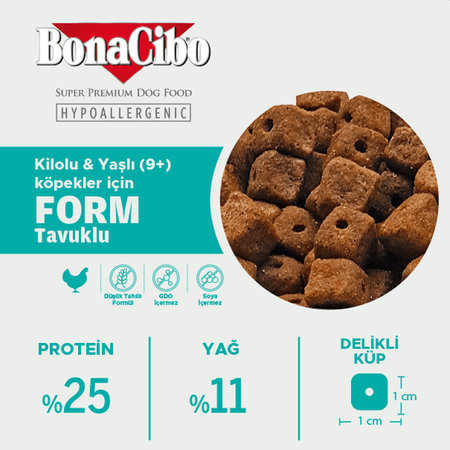 BonaCibo köp5404501 Adult Dog Form Tavuklu Yetişkin Köpek Maması 15 Kg