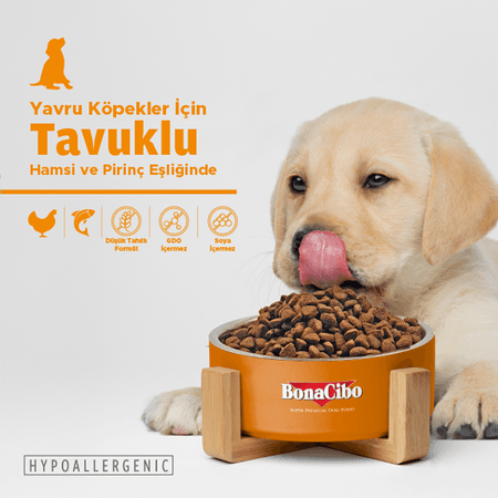 BonaCibo köp97646460 Puppy Tavuklu Ve Balıklı Yavru Köpek Maması 15 Kg
