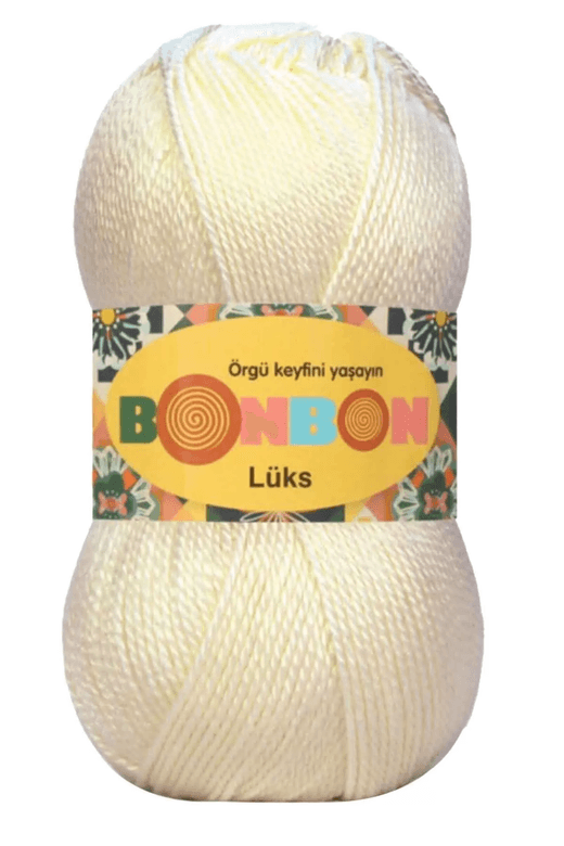 Bonbon RT-H5I3E73JYV 1 Adet Lüks Patik İpi Yünü Krem 98223