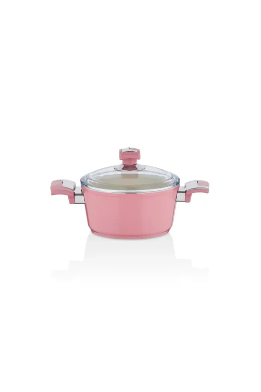 Bonera 471.0010 Seramik 18 Cm Derin Tencere Pembe
