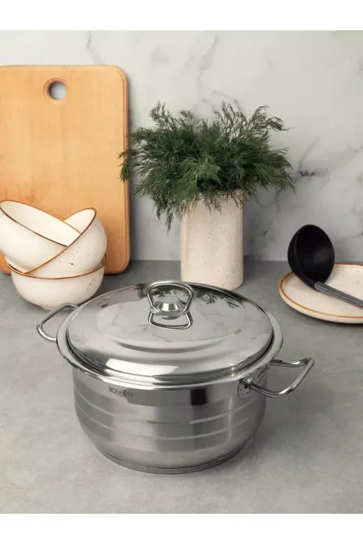 Bonera BONERA-BON2109 Masterchef Tekli Derin Tencere 34 Cm