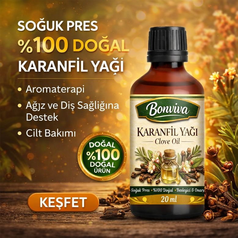 BONVİVA Saf Karanfil Yağı 20 ml