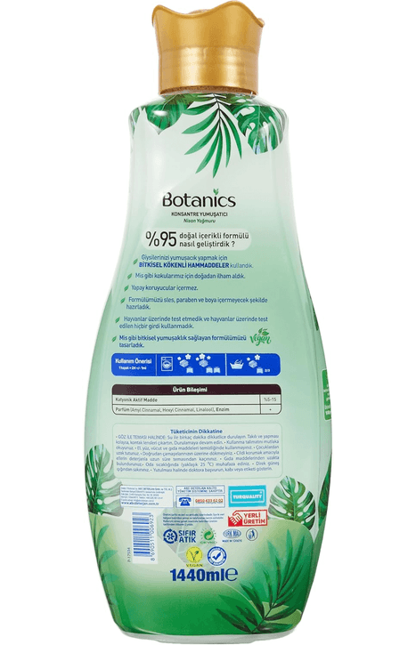 BOT-Nisan16614 Botanics Konsantre Yumuşatıcı Nisan Yağmuru 1440 Ml