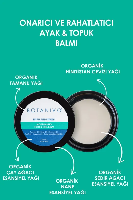 Botanivo BTNV25/11 Tüm Vücut Bakım Seti | Çok Amaçlı Wonder Balm, El Balmı, Ayak Balmı | Organik İçerikli | 3X30 Ml