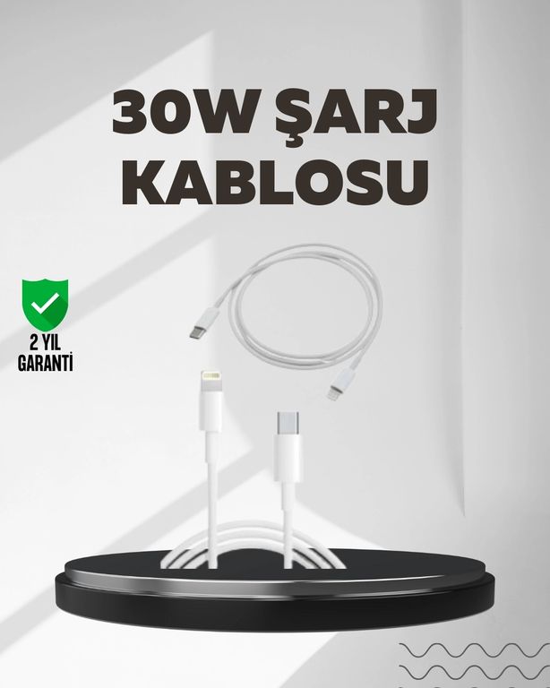 Brand TRİTHLTXUCZ30WKABLO-4-BLNCCC Yüksek Saflıkta Bakır Çekirdekli 30W Hızlı Şarj Kablosu