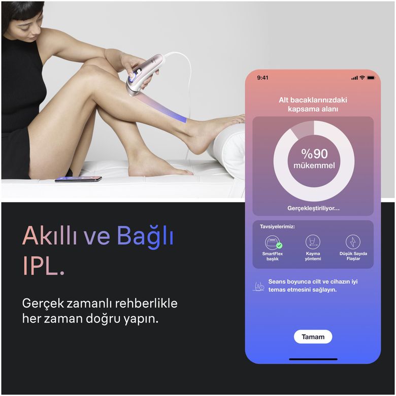 Braun Ipl Skin I·expert, Evde Lazerle Tüy Alma, App Ile, Çanta, Gillette Venus, 3 Başlık, Pl7321