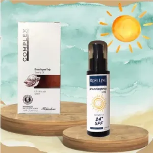 Bronzlaştırcı Yağ + SPF 24 Bronzlaştırıcı