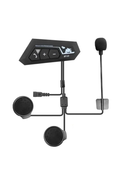 Bt22 Kask Kulaklık Bluetooth Motosiklet Kulaklık 5.0 Bluetooth Interkom Motorsiklet Kulaklık