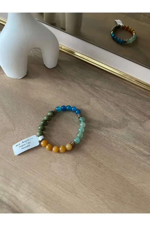 buket sepeti BOĞA Doğal Taş Boğa Burcu Bileklik