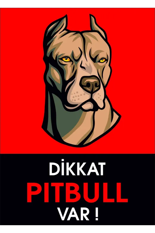 Bull's TYCJW0H6FN169134819387725 Dikkat Pitbull Var (50X70)