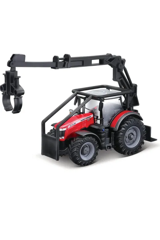 Burago BRGMSFR5289 Massey Ferguson Die-Cast Metal Traktör 1/32