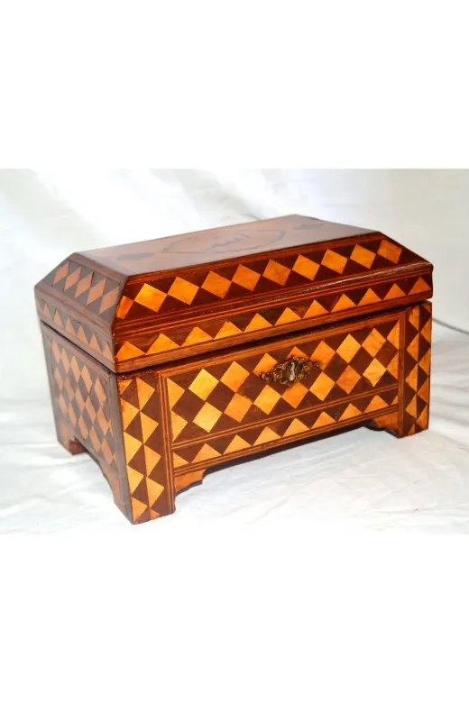 burefe AN-00025 Ahşap Kubbe Mücevher Kutusu