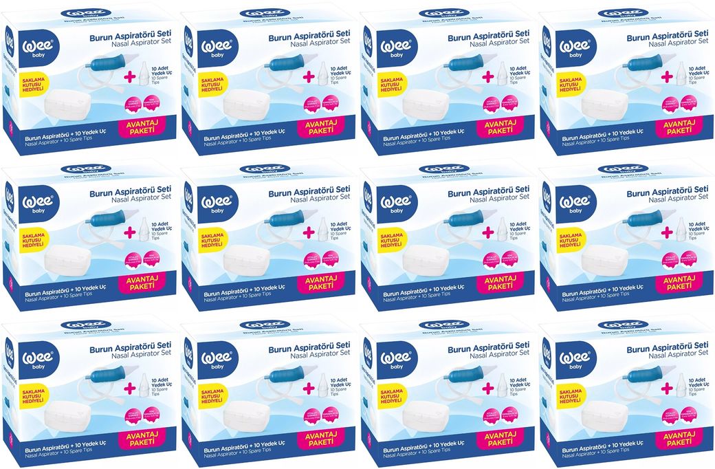 Burun Aspiratörü Seti Şeffaf (WEE945) (12 Li Set)