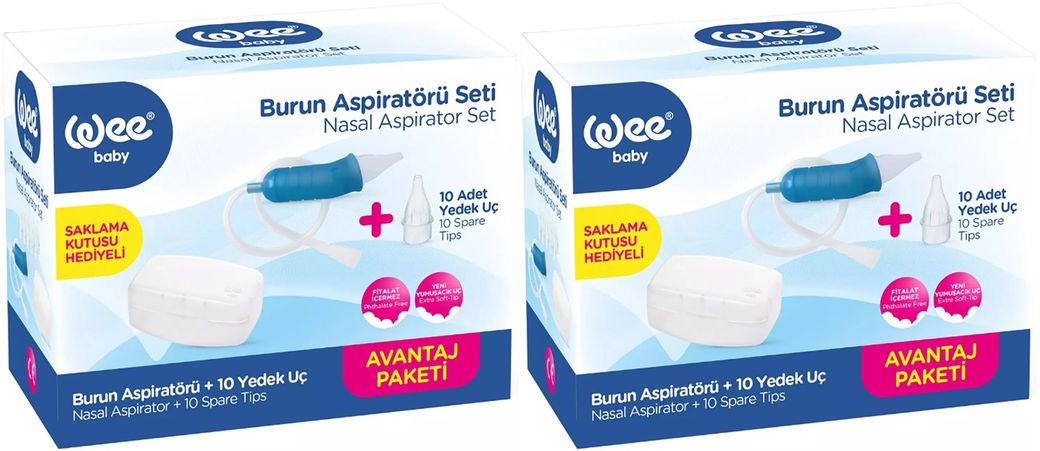 Burun Aspiratörü Seti Şeffaf (WEE945) 2 Li Set