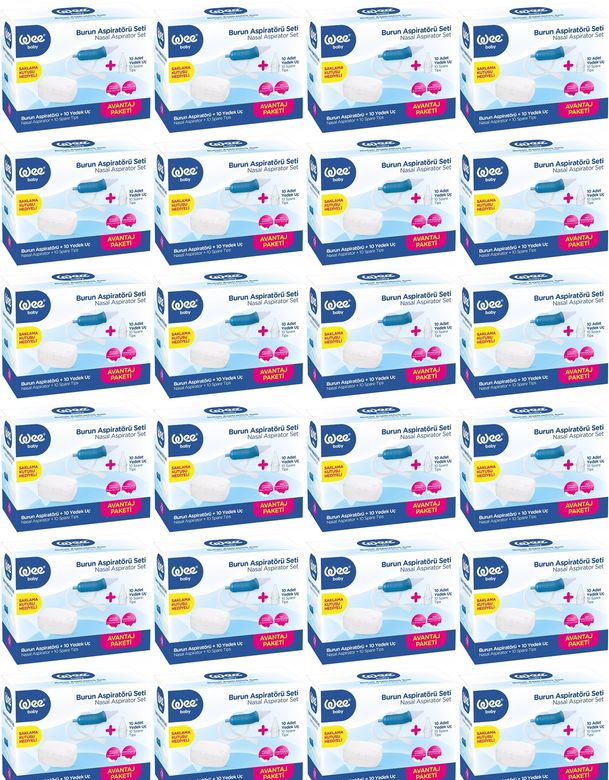 Burun Aspiratörü Seti Şeffaf (WEE945) (24 Lü Set)
