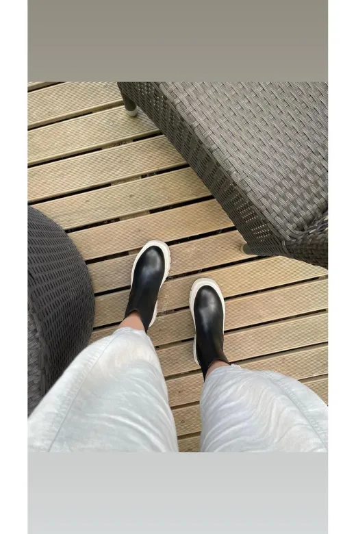 Butik nb59 Noble Shoes Hakiki Deri Kalın Tabanlı  Bot