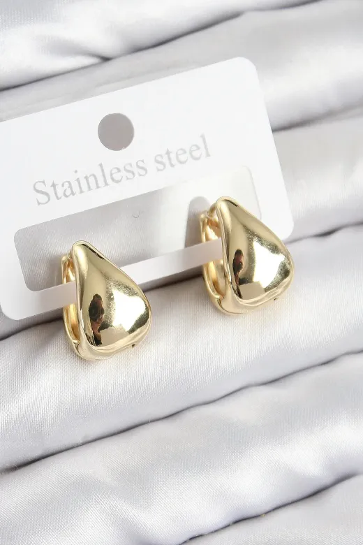 Butik P10766S7514 Pirinç Halka Model Gold Renk Kadın Küpe