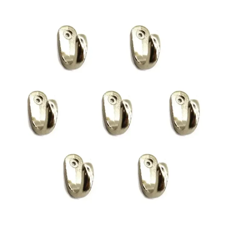 Büyük Tekli Fincan Askı, Dekor Askısı - Nikel, 12x23x30 Mm