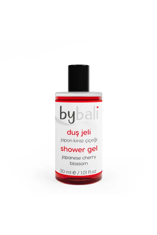 bybali 111119998 15 Adet Tek Kullanımlık Japon Kiraz Çiçeği Duş Jeli Shower Gel Standart Otel Tipi Mini 30 Ml Şişe
