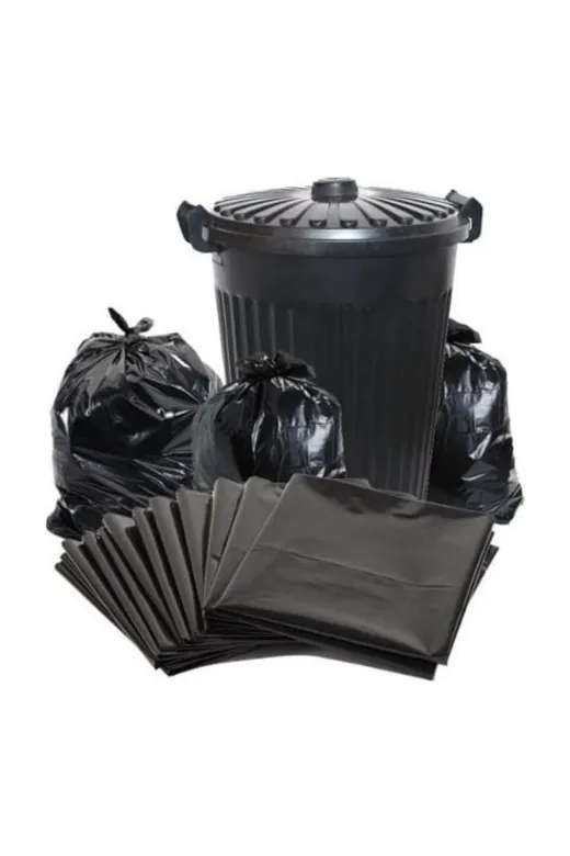 Byezo TYBANMQRL6AVL1RV17 Lüx Jumbo Boy Siyah Dökme Çöp Poşeti 30 Kg (80 X 110 Cm)