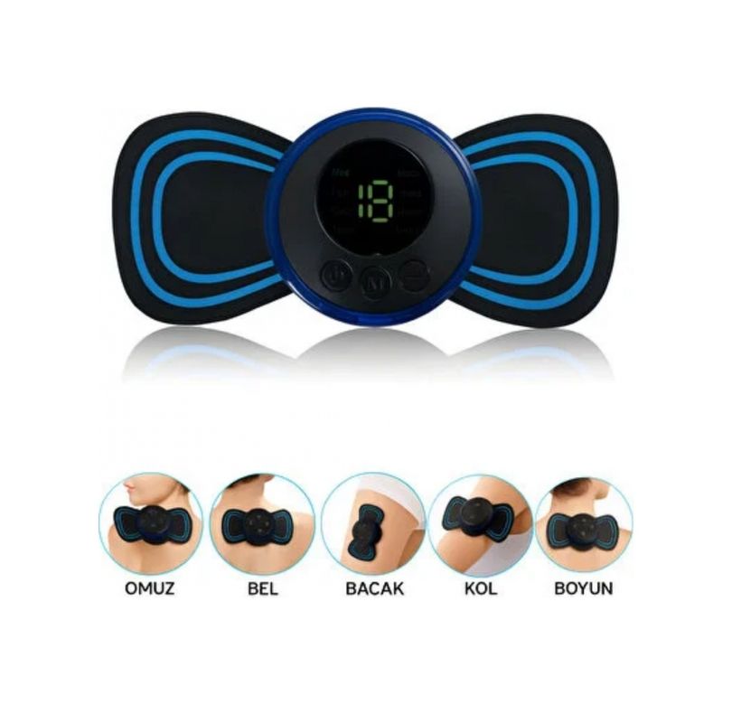 byhodi MEYTDUCZZZTEKLİSİXPAD-4-BLMY Mini Ems Masaj Aleti Taşınabilir Tasarım Ve Çoklu Masaj Modu
