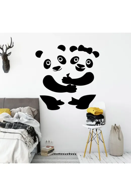 Byken 01129 Panda Duvar Sticker