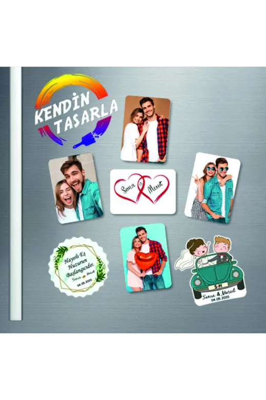 Byken TYCWYU6NZN170927924408271 Kişiye Özel Baskili Magnet 10Lu Set