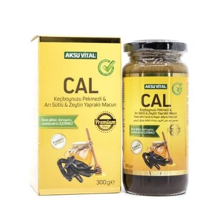 Cal Keçiboynuzu Pekmezli Arı Sütlü Zeytin Yapraklı Macun 300 Gr