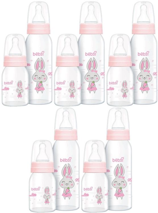 Cam Biberon Seti Pembe (250ML+125ML) (5 Li Set)
