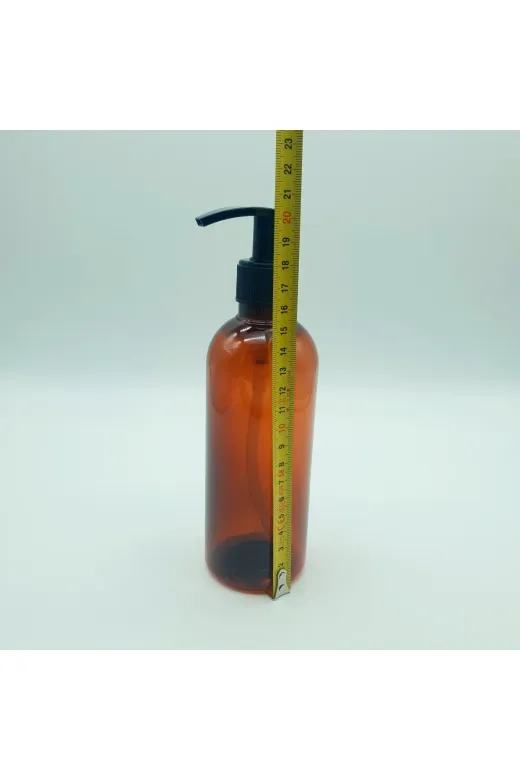 cambalaj SABUNAMBER 2 Adet 400 Cc Amber Pet Sabun-Şampuan Şişesi