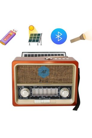 Cameron 102Bt Solar Güneş Enerjili Nostaljik Müzik Kutusu Fenerli Radyo Bluetoothlu Mp3 Çalar Fm Radyo Usb