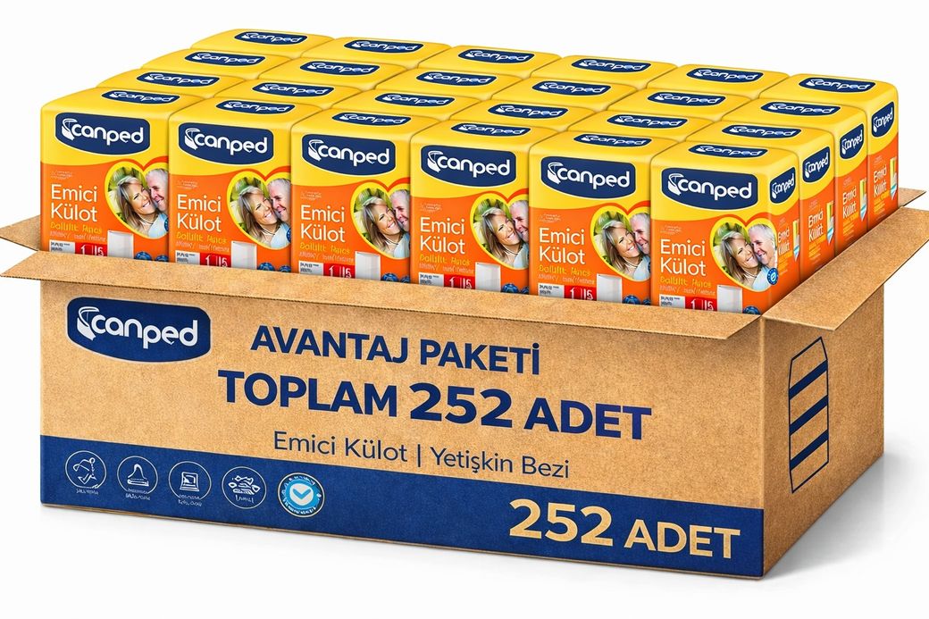 Canped Emici Külot Pants Yetişkin Bezi L - Büyük - Large Ekonomik Pk 252 Adet (18PK*14)