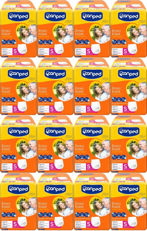 Canped Emici Külot Yetişkin Bezi S-Küçük Small 144 Adet (16PK*9)