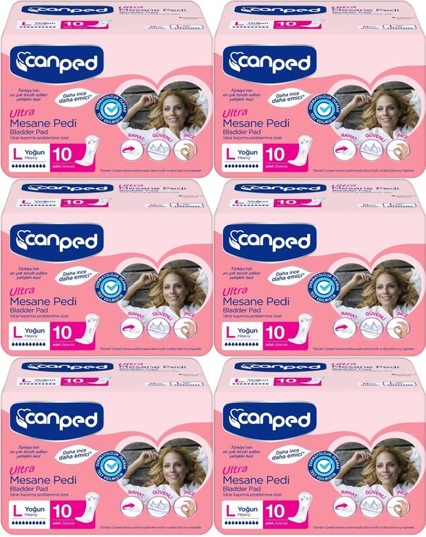 Canped Mesane Pedi Ultra L - Large - Büyük - Yoğun 60 Adet (6PK*10)